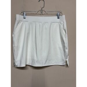 Starting Point Performance Tennis Skort XL White Built‎ In Shorts Athletic Skirt